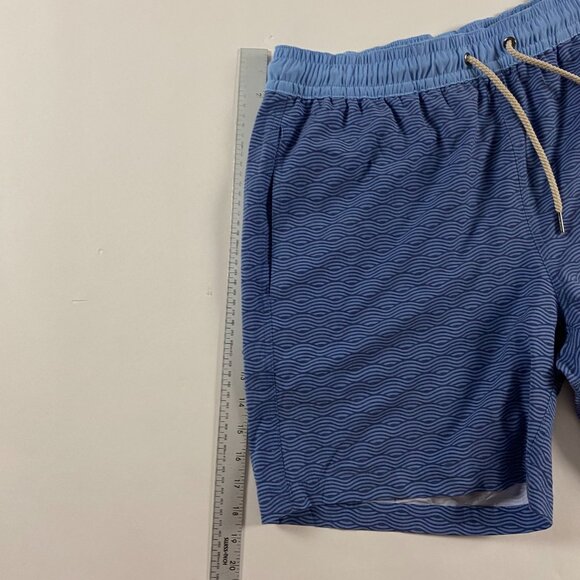 Fair Harbor Bayberry Blue Wave Swim Trunks Men's XL Lined Waves Shorts Suit - Picture 11 of 13